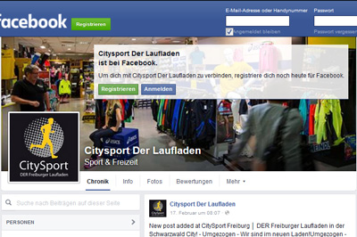 Facebook Citysport Freiburg